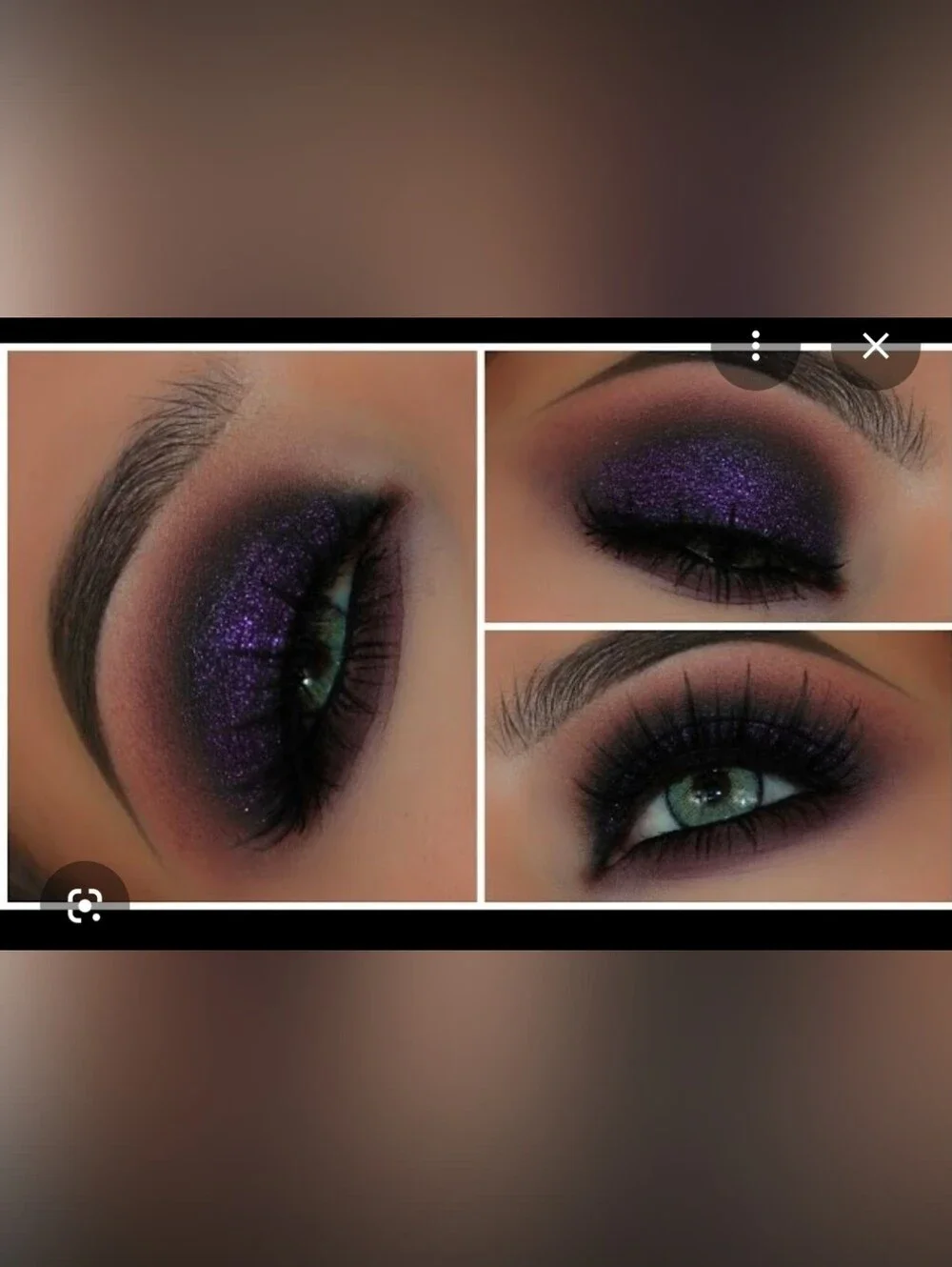 Pressed Eyeshadow Single - Midnight (Black With Purple Glitter Flecks) 0.05oz